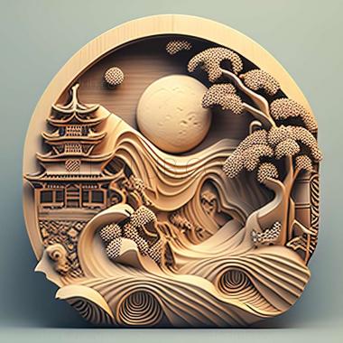 3D model Atsugi in Japan (STL)